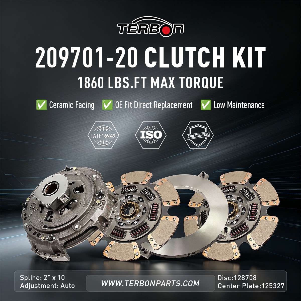 https://www.terbonparts.com/209701-25-terbon-wholesale-american-heavy-duty-truck-transmission-system-parts-15-12-x-2-self-adjust-aftermarket-clutch-kit-product/