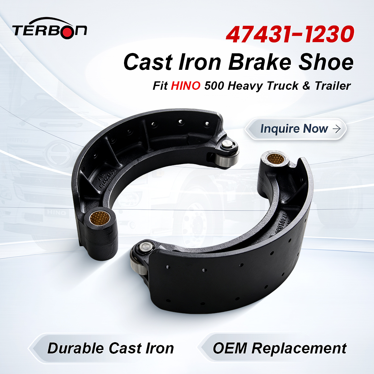 47431-1230Cast lron Brake Shoe