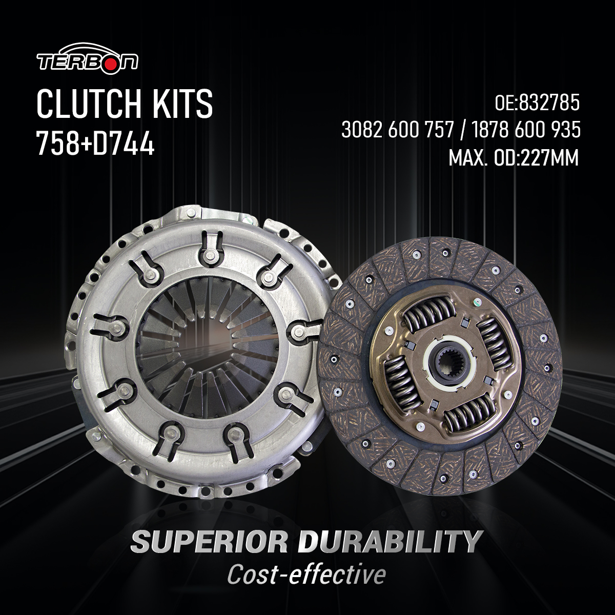 https://www.terbonparts.com/832785-terbon-wholesale-transmission-systems-parts-performance-clutch-assembly-kit-758d744-product/